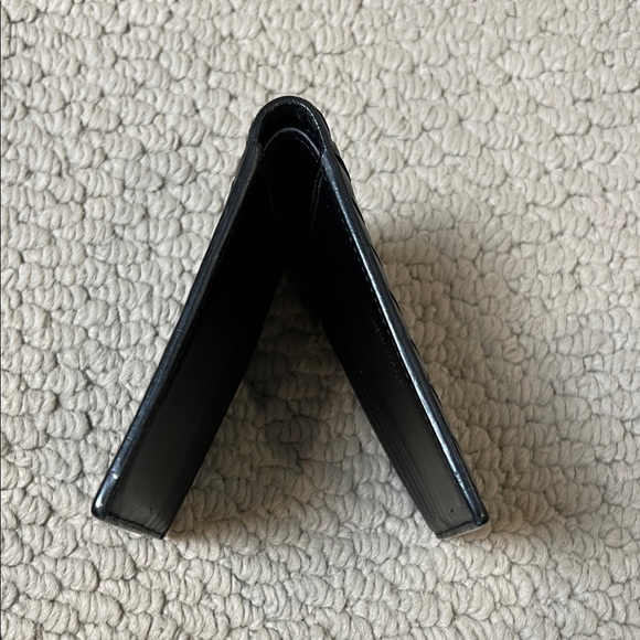 Bottega Veneta Black Woven Leather Card Holder - Picture 5 of 7